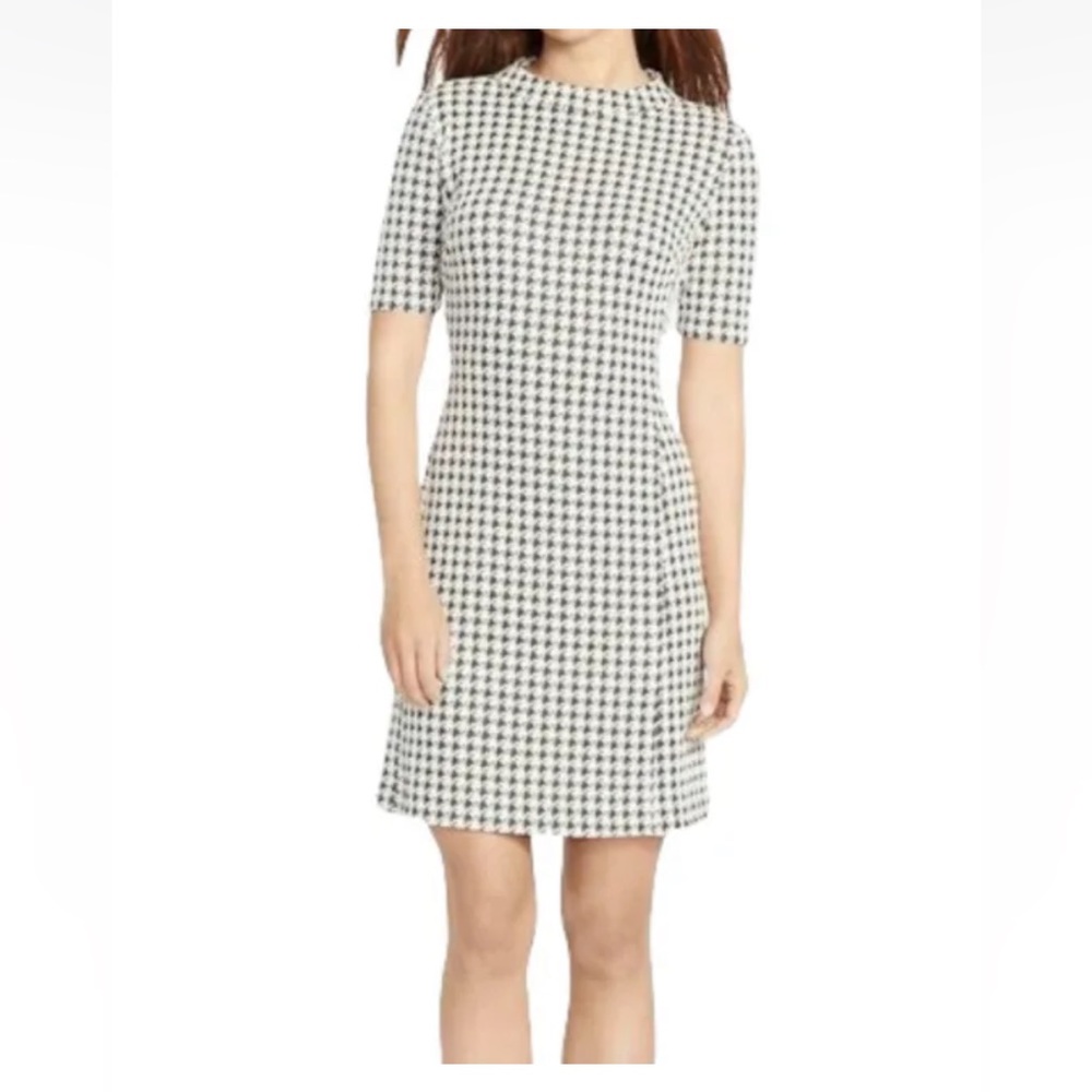 American Living Houndstooth Sheath Dress Plus Size 16 Career wear Winter Dress